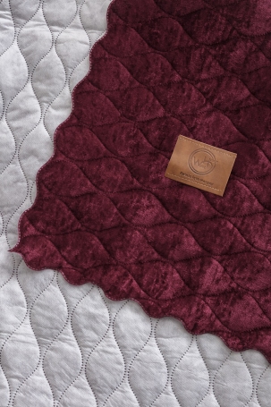 West Home Burgundy Double Bedspread (8' × 8,5') - 3